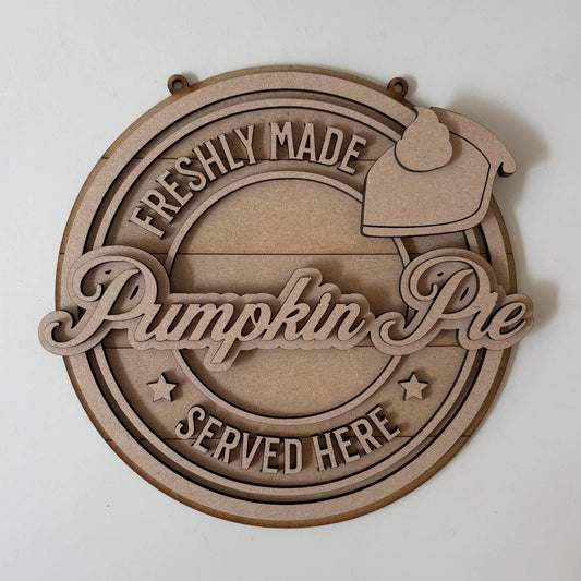 20cm Pumpkin Pie Sign