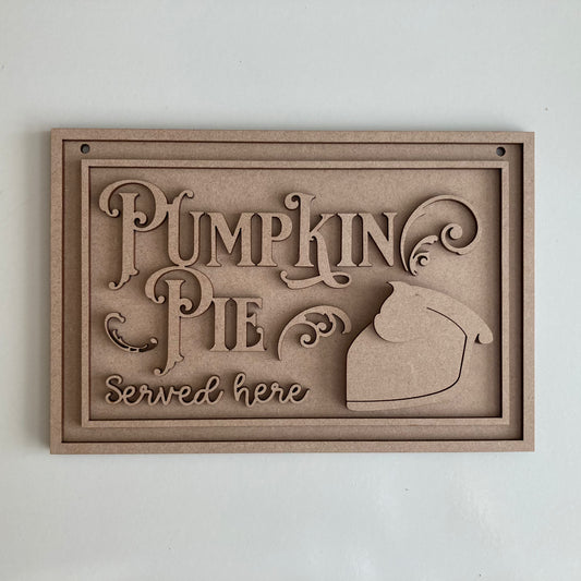 22.5cm Pumpkin Pie Served Here