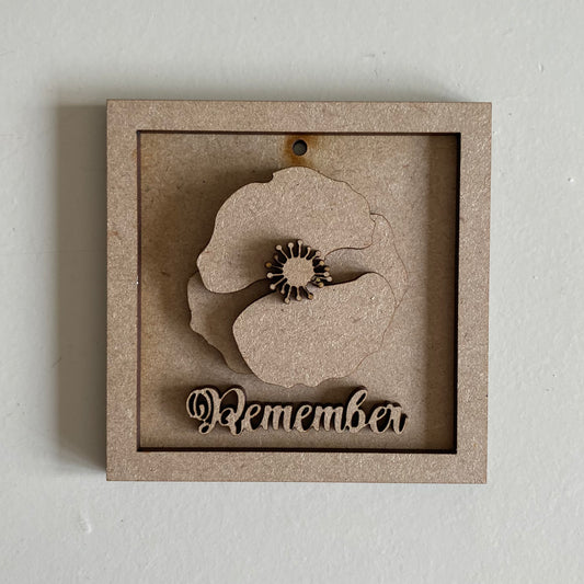 9cm Remember Poppy Mini Frame