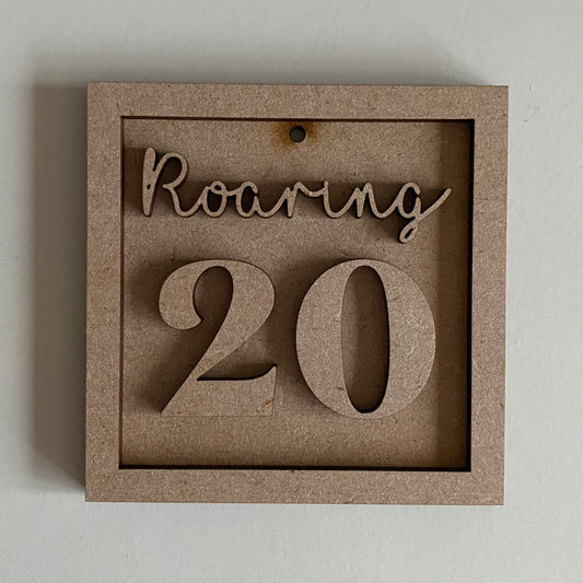 9cm Roaring 20 Milestone Mini Frame