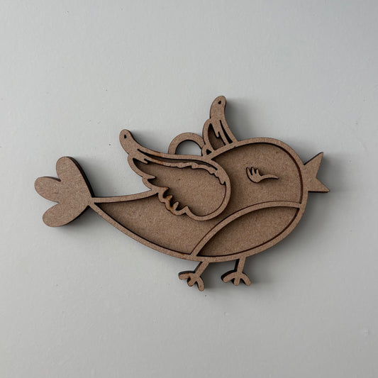 12.5cm Robin Bauble