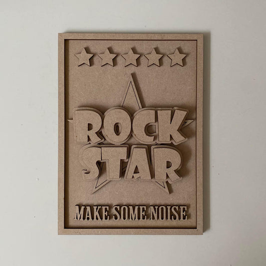 25cm Rock Star Sign