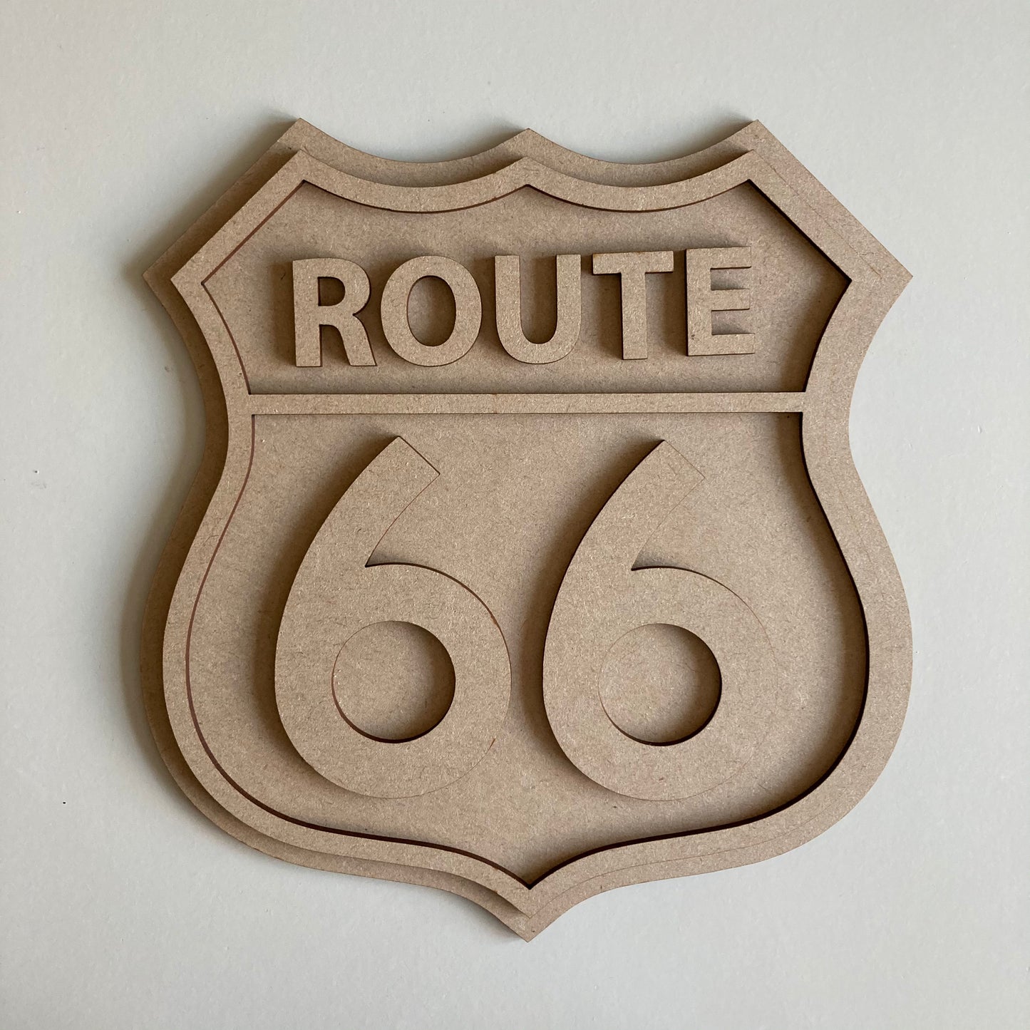 24cm Route 66 Sign