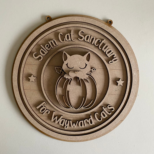 20cm Salem Cat Sanctuary Sign