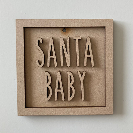9cm Santa Baby Mini Frame