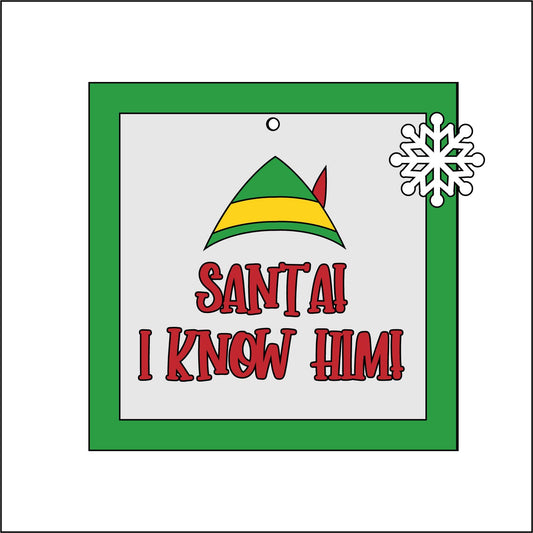9cm Santa I Know Him Mini Frame
