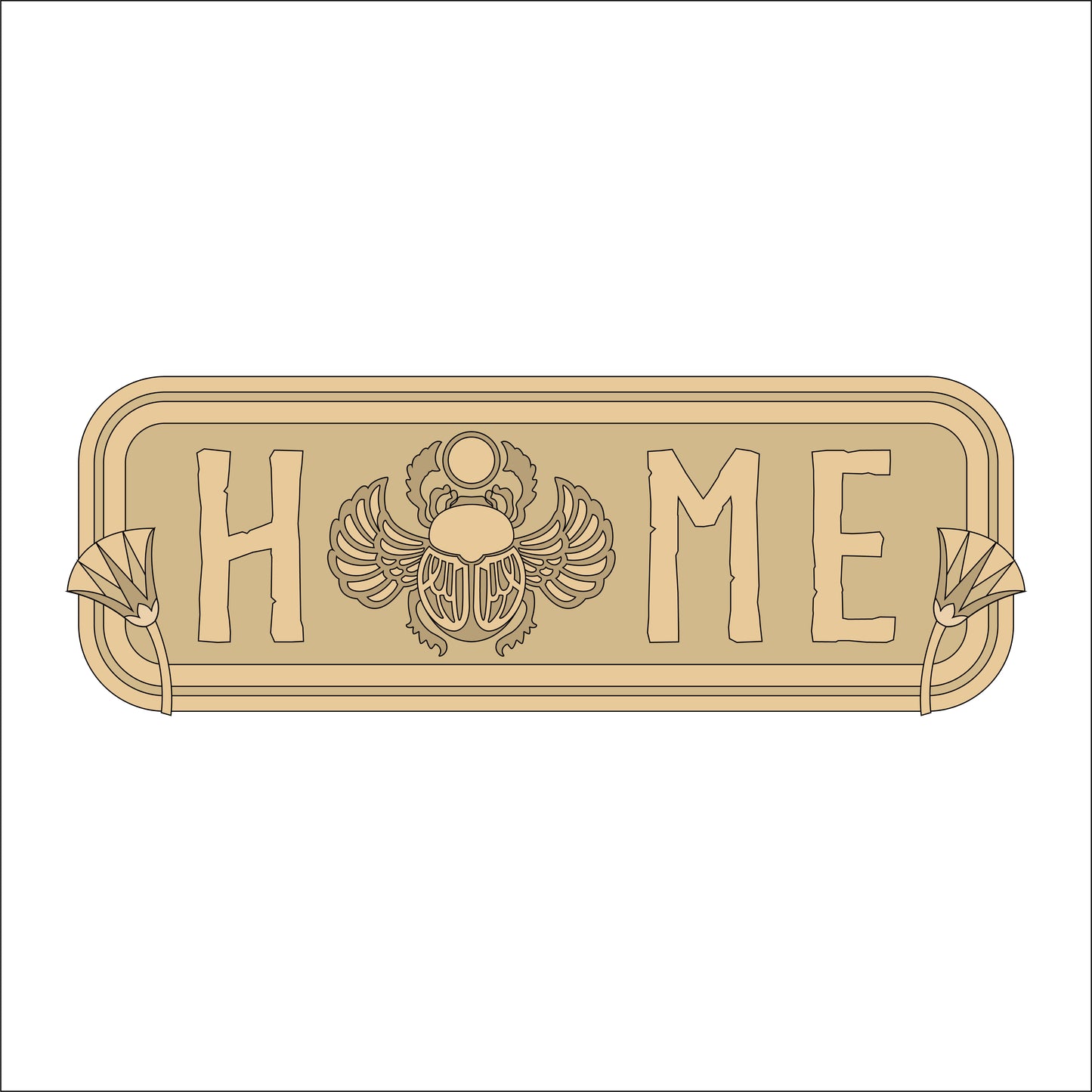 30cm Home Egyptian Scarab Beetle Sign