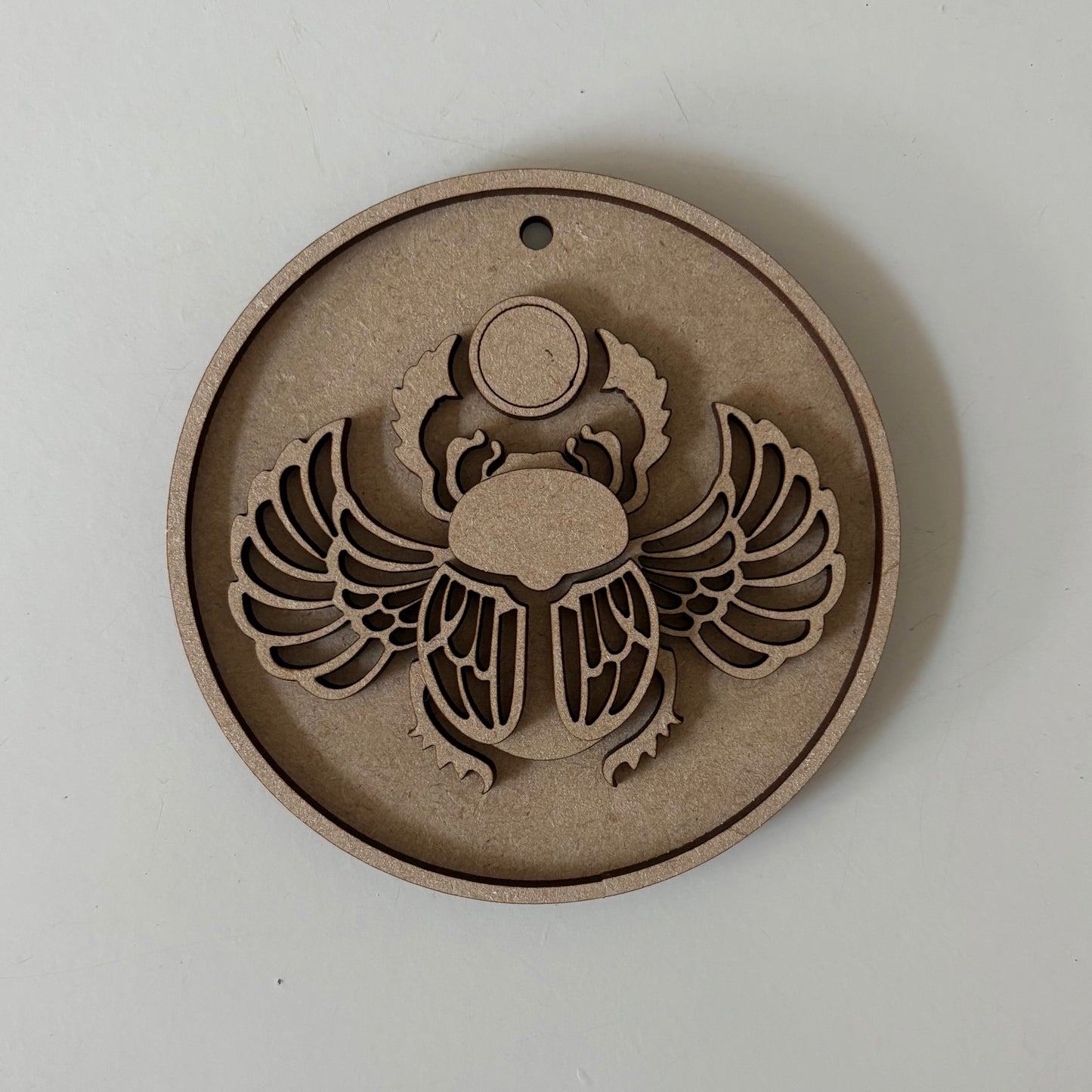 10cm Egyptian Scarab Beetle Round Bauble
