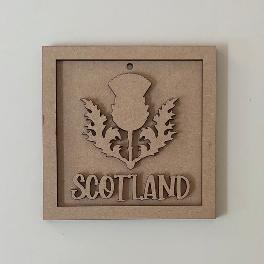 15cm Scotland Thistle Sign