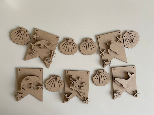 Sea Animal & Mermaid Bunting