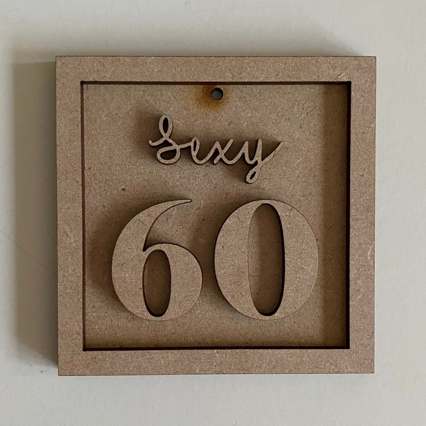 9cm Sexy 60 Milestone Mini Frame