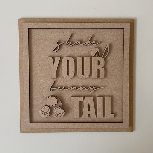 19cm Shake Your Bunny Tail Sign