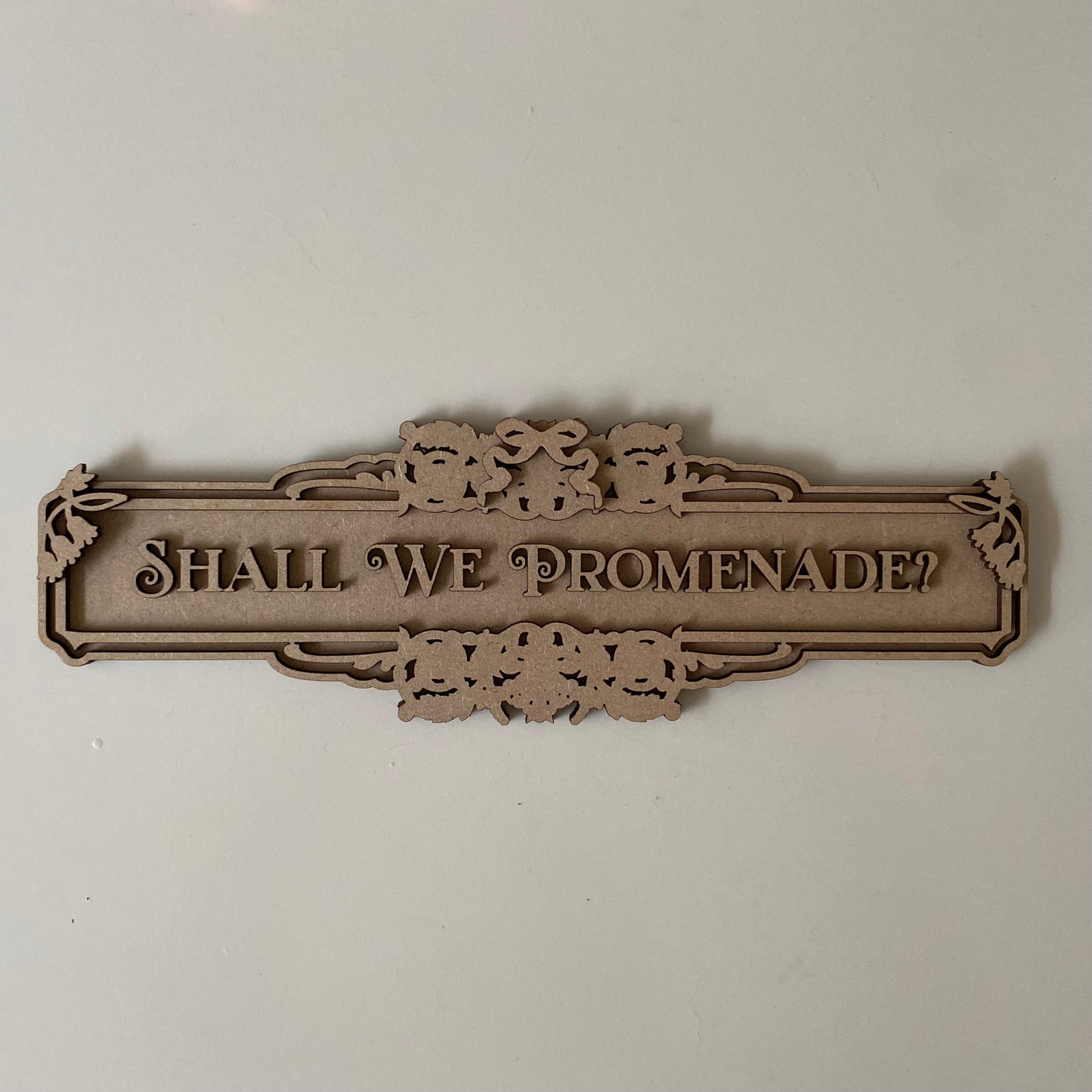 30cm Shall We Promenade Sign