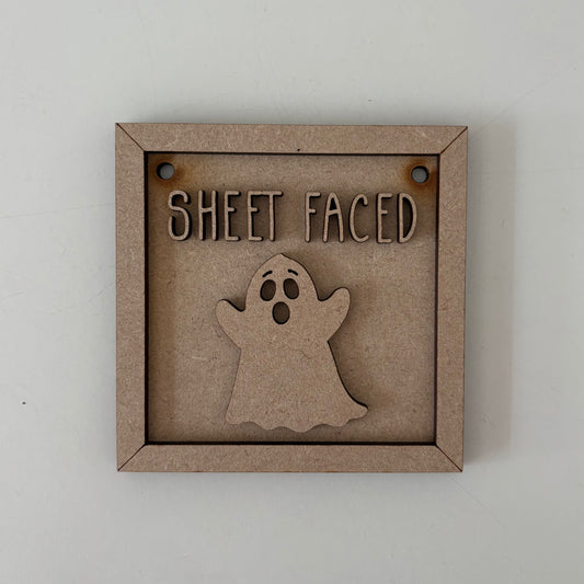 9cm Sheet Faced Ghost Mini Frame