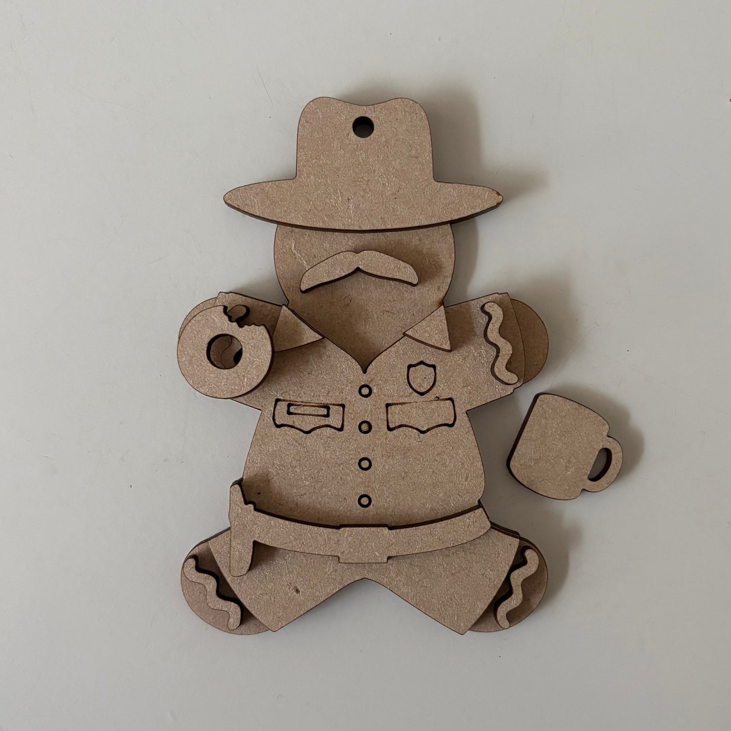 10cm Sheriff Gingerbread Character