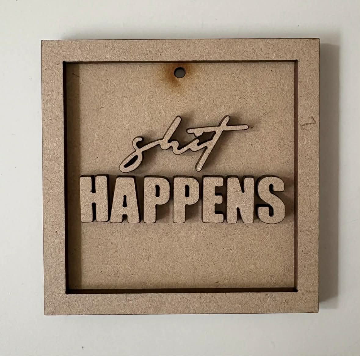 9cm Shit Happens Mini Frame