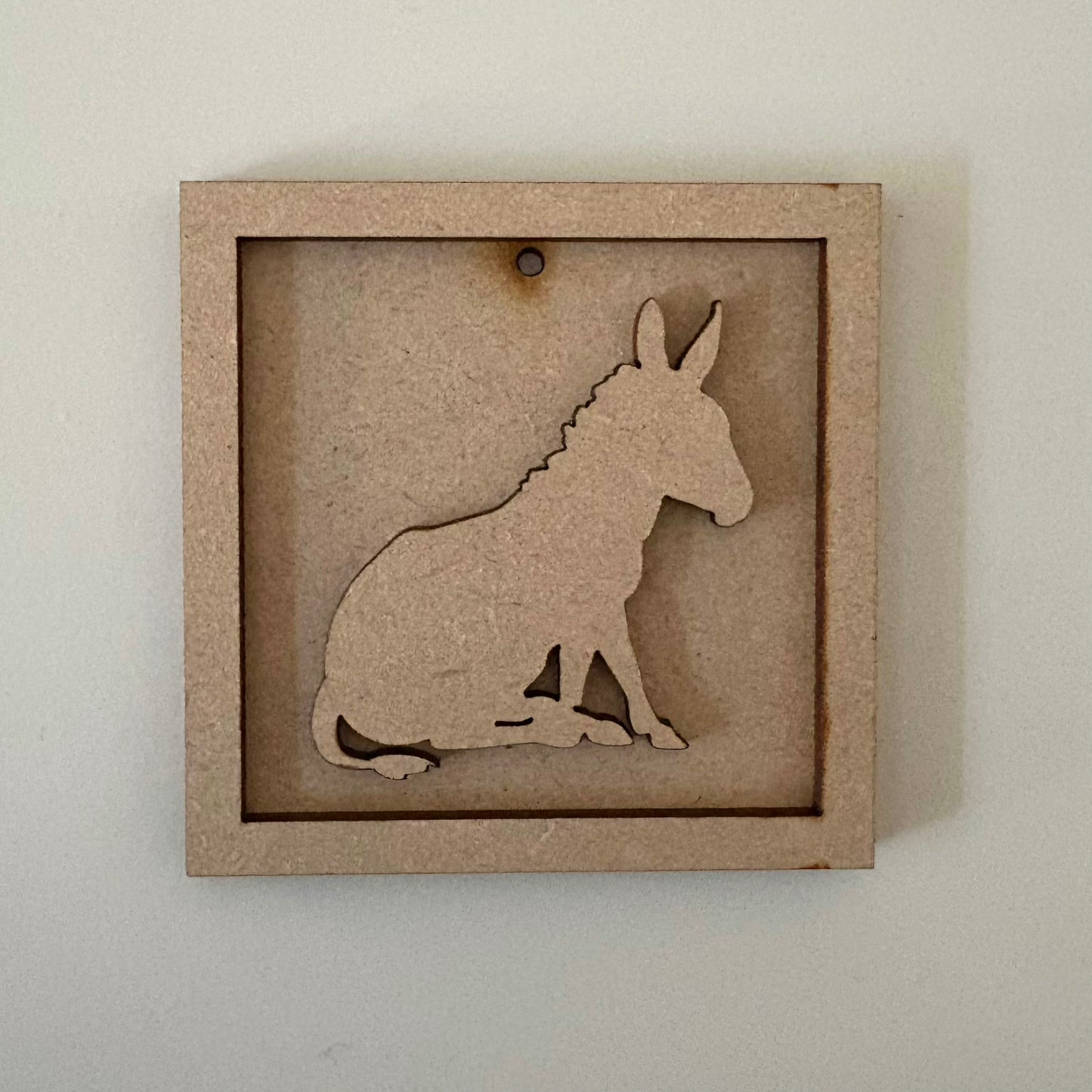 9cm Sitting Donkey Mini Frame
