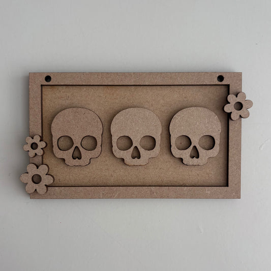 13cm Skulls Mini Frame