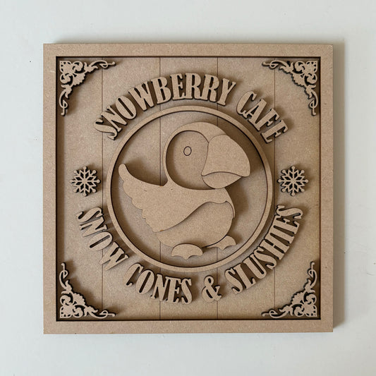 19cm Snowberry Cafe Sign