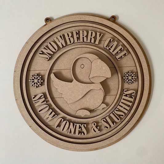 20cm Snowberry Cafe Sign