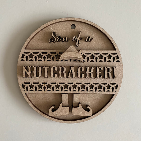 10cm Son Of A Nutcracker Elf Bauble