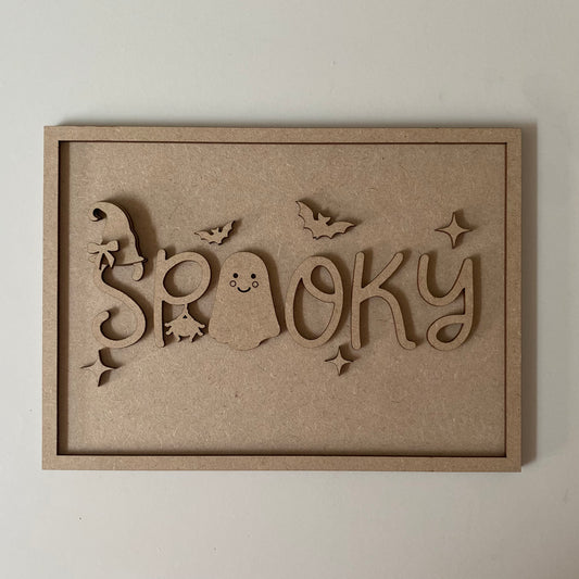 25cm Spooky Sign
