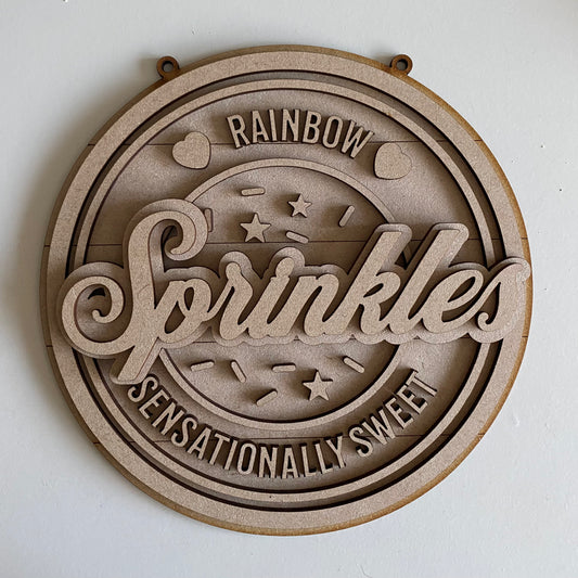 20cm Sprinkles Sign