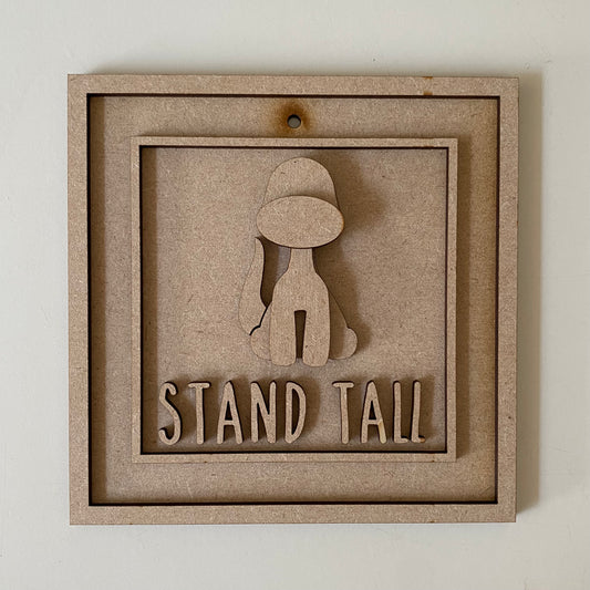 15cm Stand Tall Brachiosaurus Dinosaur Sign