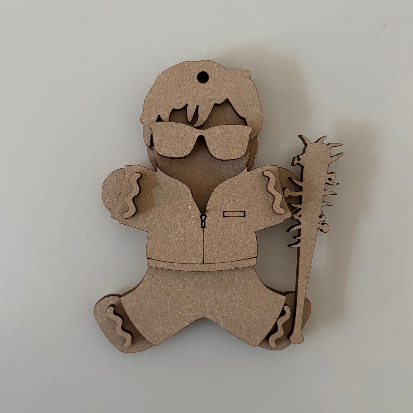 10cm 80s Teenager With Bat Gingerbread Character