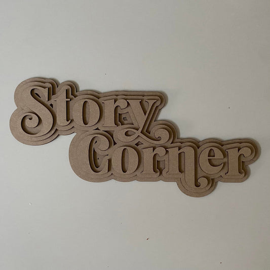 40cm Story Corner Triple Layer Wording