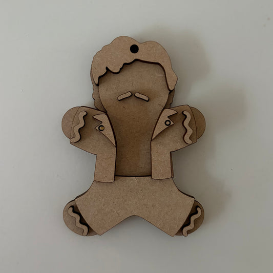 10cm 80s Teenager Gingerbread Character