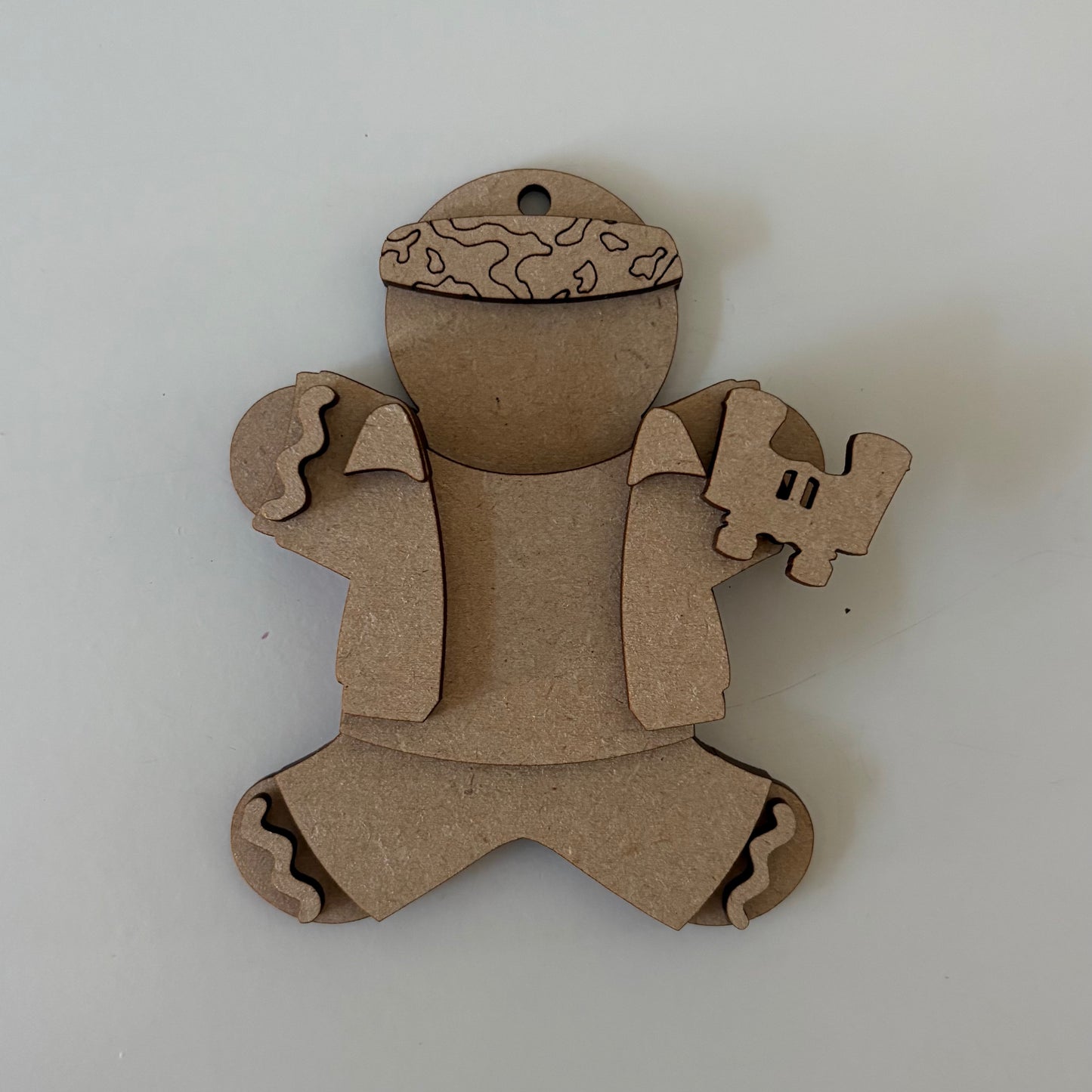 10cm 80s School Boy With Binoculars Gingerbread Character