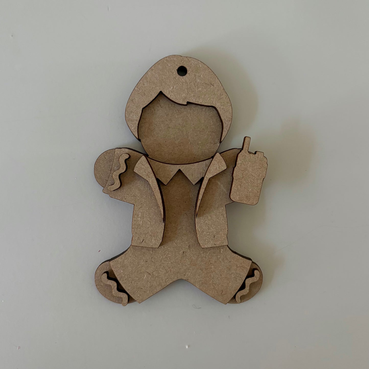 10cm 80s School Boy With Walkie Talkie Gingerbread Character