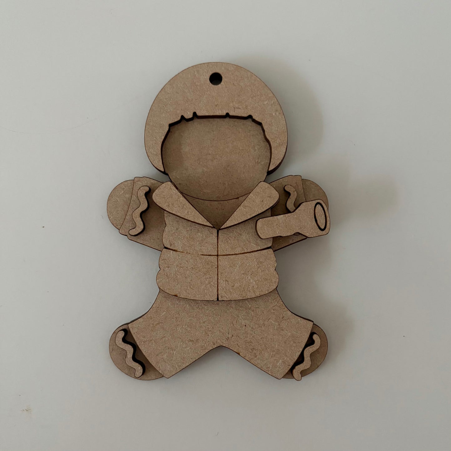 10cm 80s School Boy With Bowl Cut Gingerbread Character