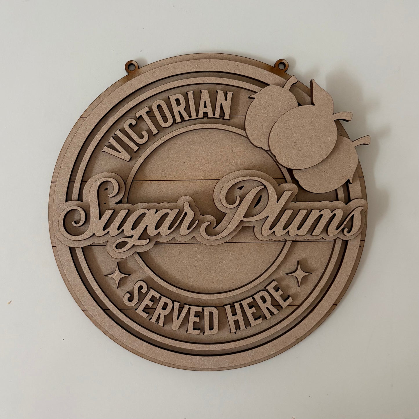 20cm Sugar Plums Sign