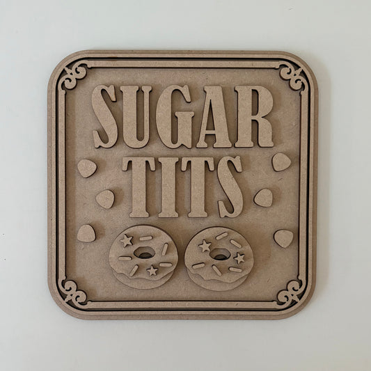 19cm Sugar Tits Sign