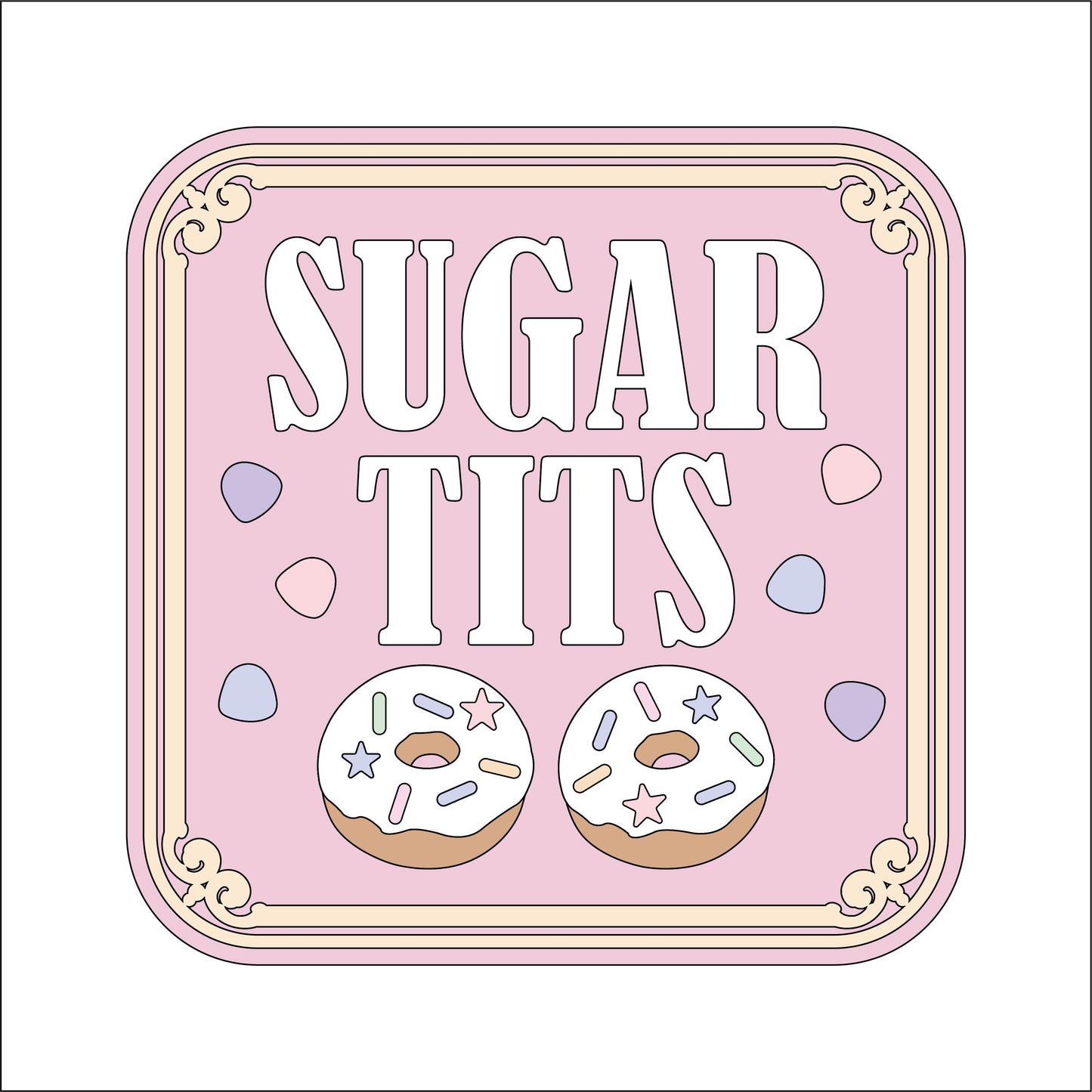 19cm Sugar Tits Sign