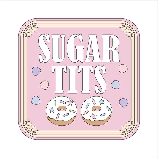19cm Sugar Tits Sign
