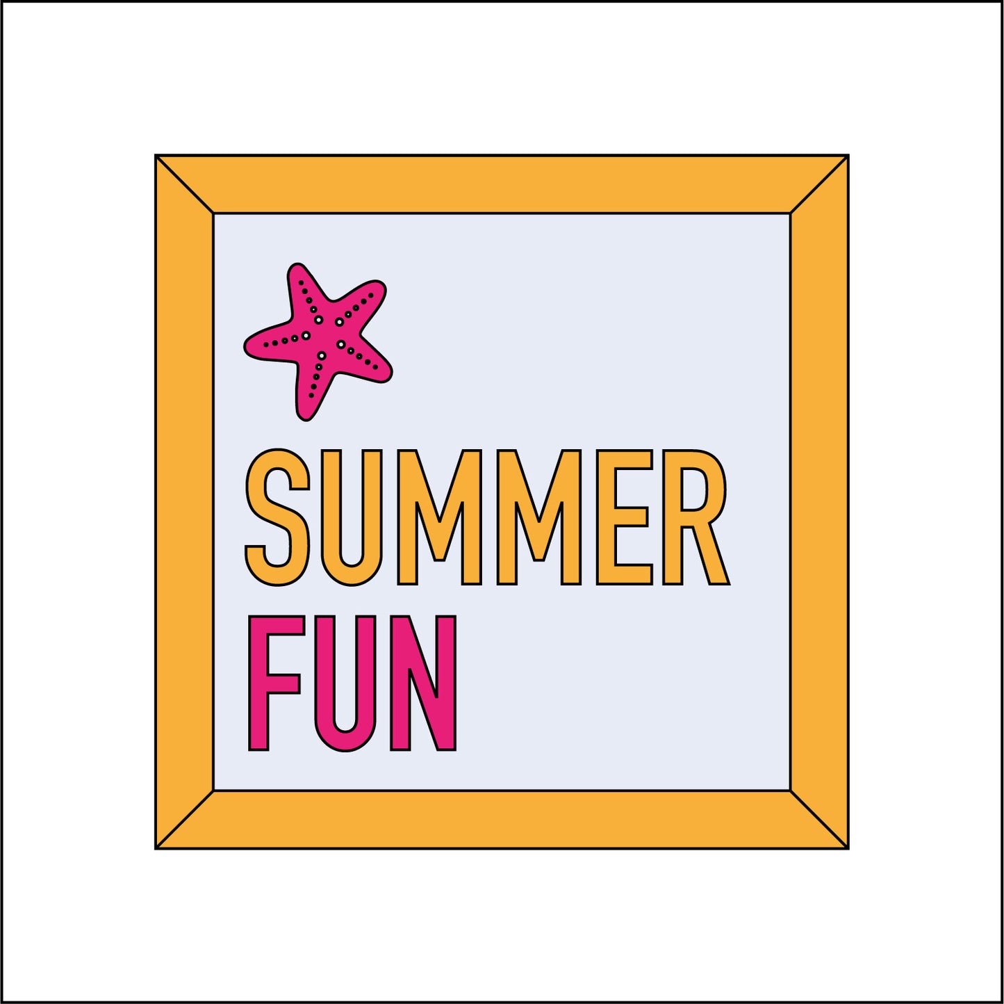 9cm Summer Fun Mini Frame