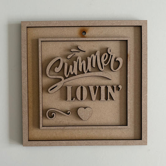 15cm Summer Lovin' Sign