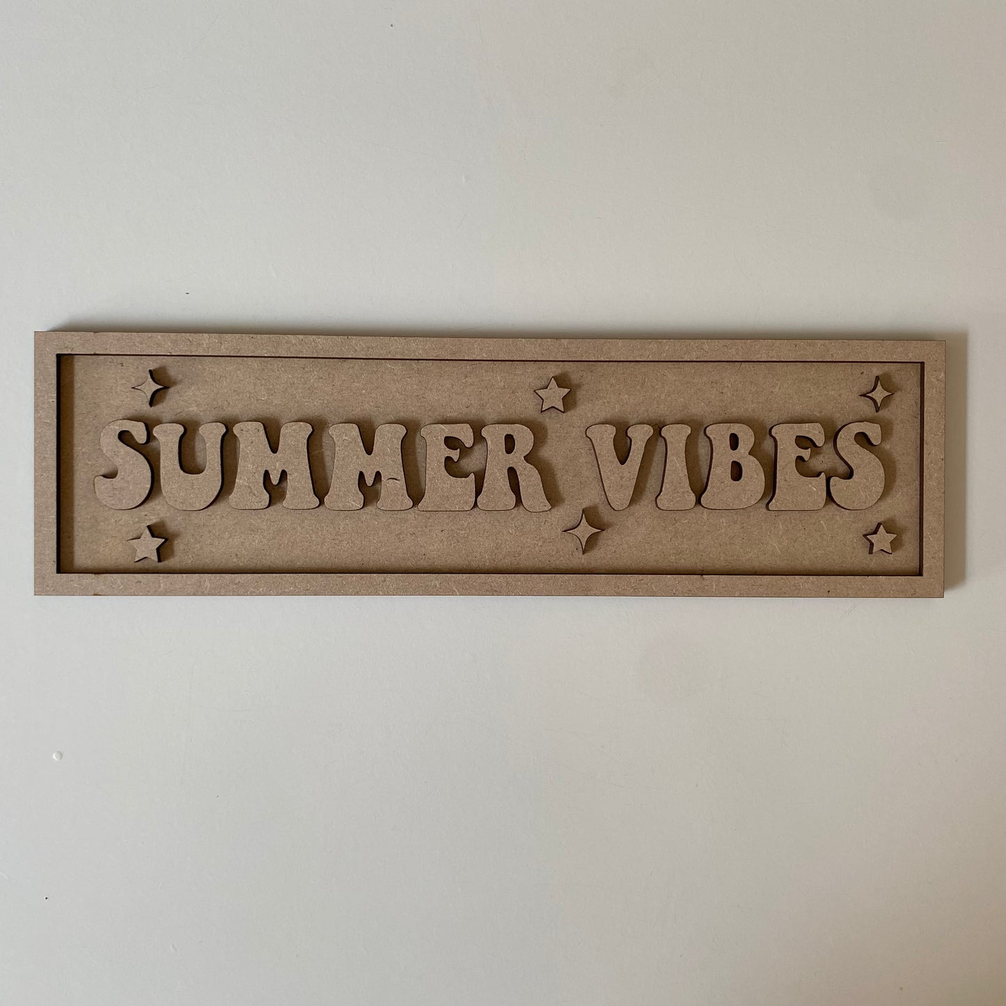 30cm Summer Vibes Rectangle Sign