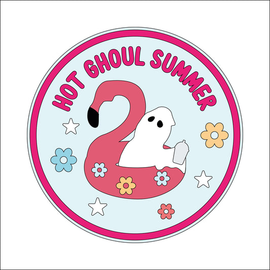 20cm Hot Ghoul Summer Sign