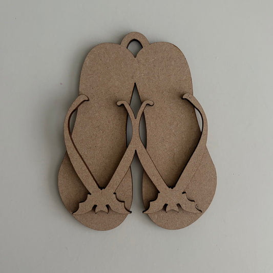 10cm Gothic Summerween Flip Flops Decoration