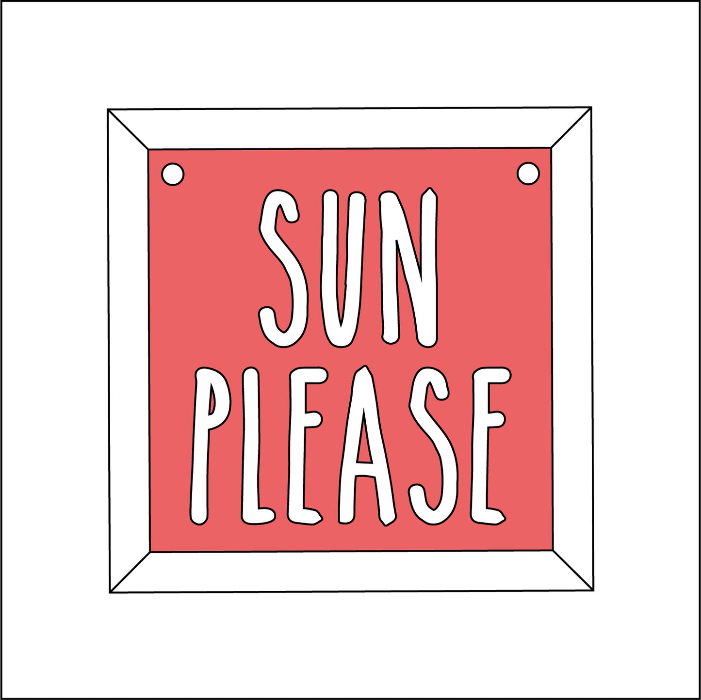 9cm Sun Please Mini Frame