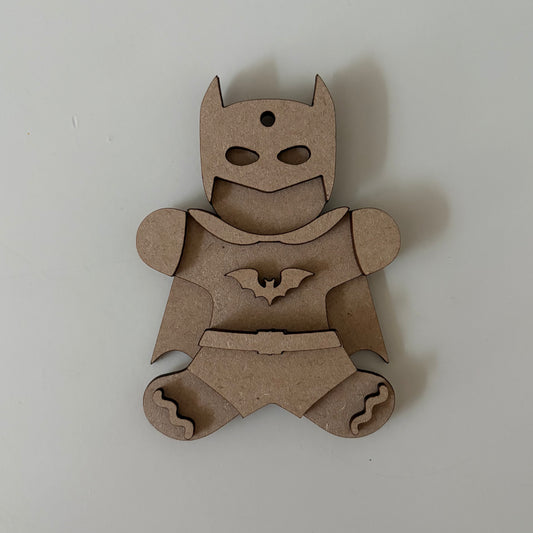 10cm Super Hero Gingerbread Character