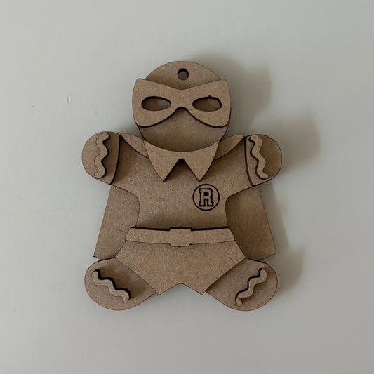 10cm Super Hero Gingerbread Character
