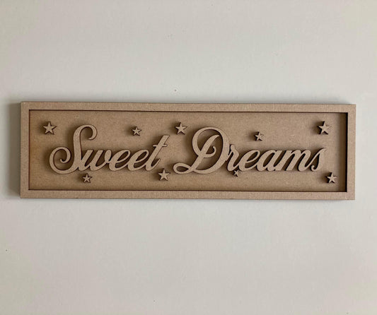 30cm Sweet Dreams Sign