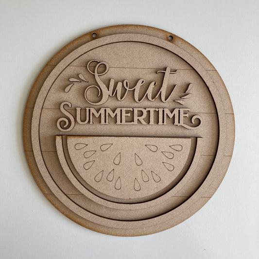 20cm Sweet Summertime Melon Sign