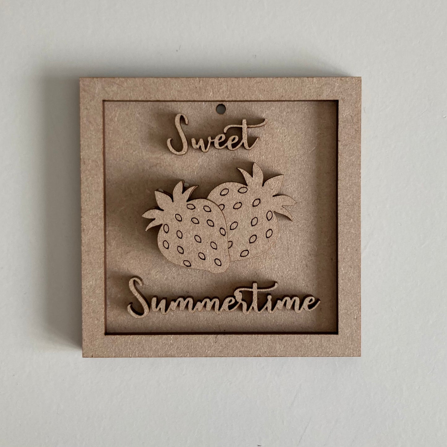 9cm Sweet Summertime Strawberries Mini Frame