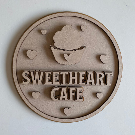 20cm Sweetheart Cafe Sign